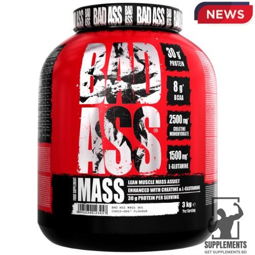 Bad Ass Mass Gainer 3Kg in Bangladesh – Muscle & Weight Gain | GetSupplementsBD